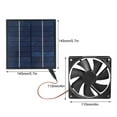 Xindewwl 10W 12V Solar Fans For Greenhouse Solar Panel Powered Exhaust