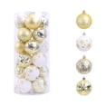 thumbnail image 2 of 24pcs Christmas Ball Ornaments Shatterproof Plastic Christmas Tree Decorations for Xmas Party Home Office Holiday Decor-Medium Size (2.36"/ 60mm), 2 of 6