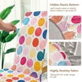thumbnail image 5 of Yayeee 4 Pack Dining Chair Covers Stretch Parson Chairs Slipcovers Seat Protector, Colorful Circles, 5 of 6