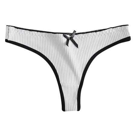 Thongs for Women plus Size plus Size Panties for Women Custom Low Waist Striped Tangas No Show Bikini Custom Thongs Women Underwear Panties Thong