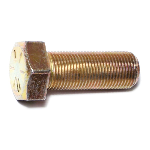 3/4"-16 x 2" Zinc Plated Grade 8 Steel Fine Thread Hex Cap Screws HCS8-451