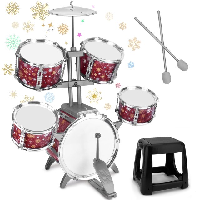 Batería CHADRIGIVS Musical Jazz para niños con taburete para 1 a 3 años