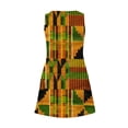 thumbnail image 6 of JULMCOMO Womens Summer Dresses Dressy Casual V Neck T-Shirt Dress Ethnic Print Beach Cover Up Sleeveless Sundress with Pocket, 6 of 6