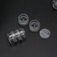 thumbnail image 3 of HLONK ✪ 5 Layer Stackable Bead Containers Small Item Plastic Round Clear Storage Jar Box, 3 of 17