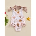 thumbnail image 5 of Aojekbee Baby Girl Swimwear Summer Floral/Turtle Print Sleeveless Ruffle Monokini Swimsuits for Toddler Bathing Suits Beachwear, 5 of 10