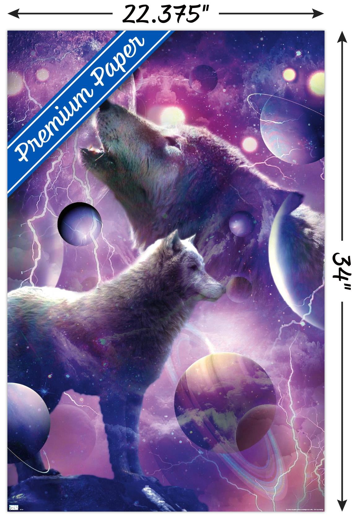 James Booker - Space Wolves Howling Wall Poster, 22.375" x 34"