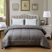 CC&DD HOME FASHION®- All Season Down Alternative Comforter/Duvet/Insert ,Gray, Full/Queen