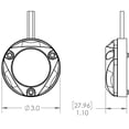 thumbnail image 2 of Lumitec Zambezi Mini White Led For Pontoon Boats Anodized Aluminum 12/24v, 2 of 2