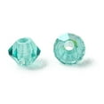 thumbnail image 3 of Preciosaeg Beads Czech Bicone(451 69 302 Rondelle) 50005 200 Caribbean Sea AB 3mm Hole: 0.8mm, 3 of 6