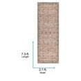 thumbnail image 6 of Livabliss Washable Rugs for Living Room, 3x7 Colin Traditional Dusty Coral Runner Area Rug, Bedroom Dining Room Home Decor Stain Resistant Carpet (2'7" x 7'3" Runner), 6 of 10