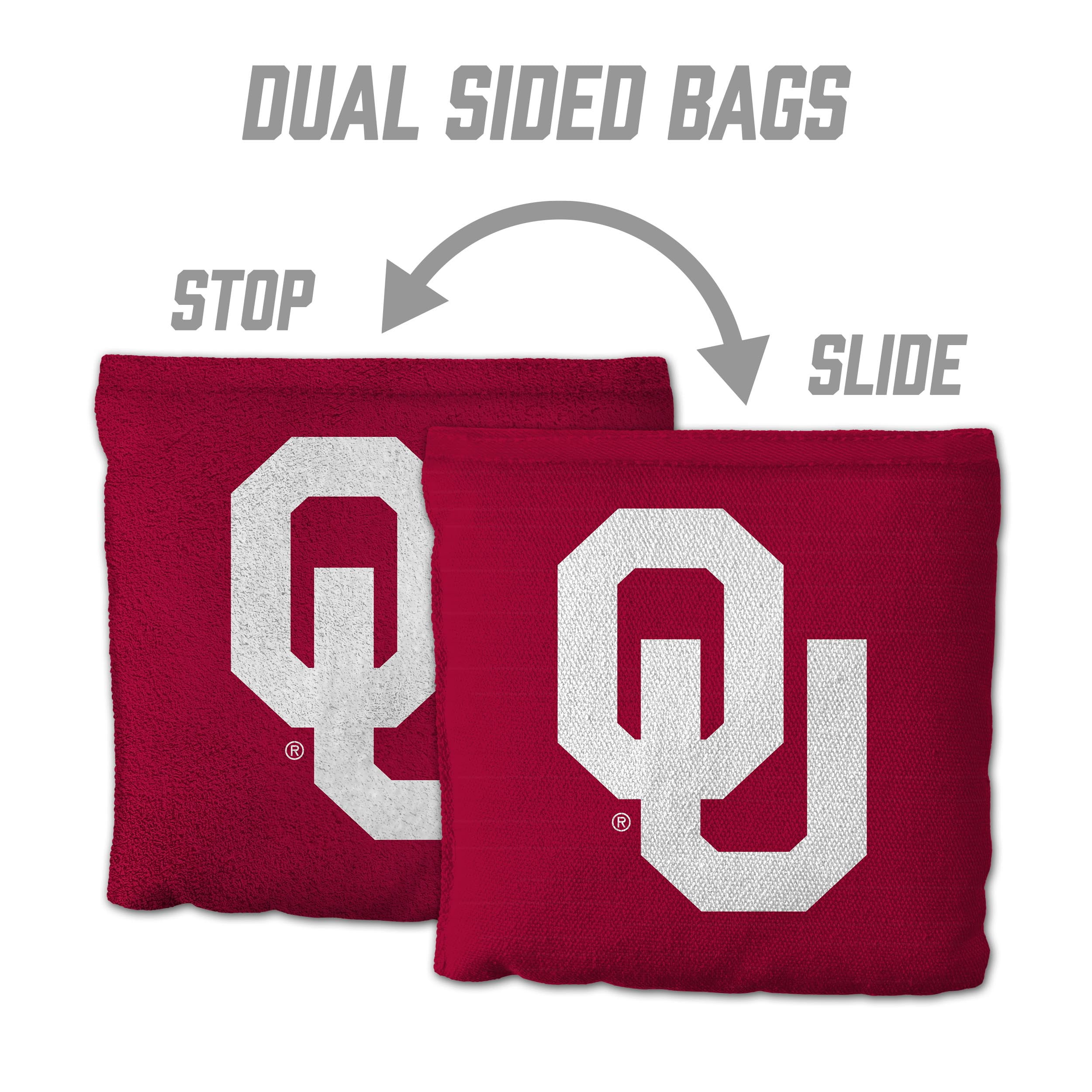 Oklahoma Sooners 8pk Licensed Cornhole Bags