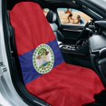 thumbnail image 2 of Garronmavis Belize Flag Print 1 PC Front Car Seat Towel Cover Stain Resistant Breathable Non-Slip Universal Fit for Cars SUVs Trucks Sedans Vans Daily Commute Use, 2 of 9