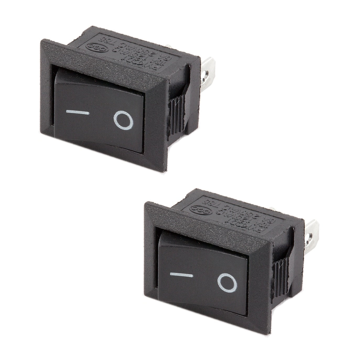 2x On Off Switch Black Rocker 10a Small 12v Dc Tension Held Auto Car Boat Truck