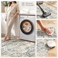thumbnail image 4 of CHITOOMA 8'x10' Area Rugs, Washable Rugs for Living Room Non-Slip Low Pile Soft Distressed Abstract Rug, Indoor Vintage Neutral Carpet for Bedroom Dining Room Dorm Office, Gray, 4 of 12