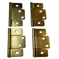 LAMIRO Brass Interior Door Extended Leaf Hinge with Screws (4 Pack)