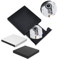 thumbnail image 1 of CD Writer USB 2.0 DVD Writer; External Recorder Drive External Portable CD Burner Reader for Laptop PC, White, 1 of 7