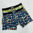 thumbnail image 4 of SAXX Men's Modal Slim Fit Printed Underwear Soft Comfortable Stretchable Quick Dry Boxers For Smooth Outline Light gray European size XXL suitable for 90.00 kg-105.00 kg, 4 of 5