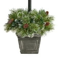 thumbnail image 6 of Nearly Natural 50 Warm White LED Lights, 5' Holiday Pre-lit Decorated Lamp Post with Artificial Christmas Greenery, Indoor Outdoor Patio Porch Decor, 6 of 10