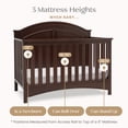 thumbnail image 6 of Delta Children Perry 6-in-1 Convertible Crib, Greenguard Gold Certified, Converts to Toddler Bed, Daybed, Sofa Bed & Full-Size Bed with/without Headboard, Fits Standard Crib Mattress, Walnut Espresso, 6 of 14