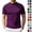 Deep Red, variant on LTTVQM Men's Short Sleeve Shirts Mock Neck Casual Tops Stylish Slim Fit Pullover Solid Basic Tee Mens T-Shirts Brown XL