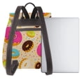 thumbnail image 3 of Fotbe Donuts Mochila Bolso con Estampado para Mujer, Mochila Antirrobo de Nylon Impermeable, Bolsa Ligera de Hombro, 3 of 4