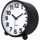 thumbnail image 3 of Silent Analog Alarm Clock,Black Metal Large 3D Digits,Non Ticking Table Clock with Night Light Bedside Alarm Clock 10.8cm, 3 of 4