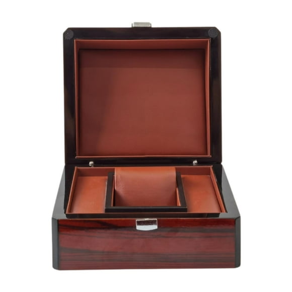 Caja de madera para reloj individual, caja de almacenamiento, caja de reloj, joyero, estuche de viaje, caja de regalo para tienda, dormitorio, tienda,