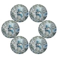 thumbnail image 3 of Round Placemats Set of 1 Heat Resistant Washable Kitchen Table Decorations 15.4in Snowman in The Frozen World, 3 of 7