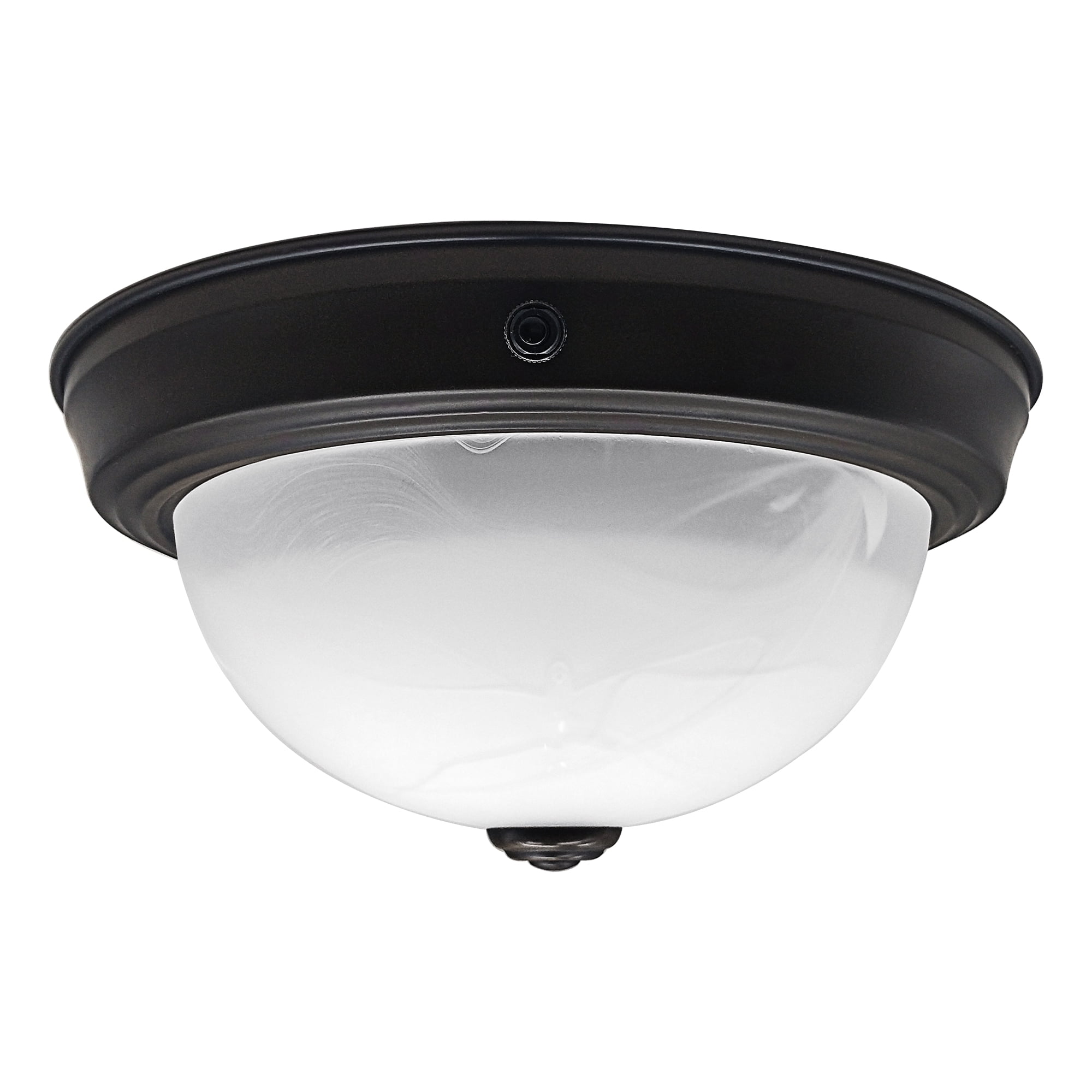 Facon 10'' RV LED Ceiling Light with Switch and Alabaster Glass Shape