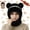 Black, variant on Bear Mask Cap, Bear Ski Mas, Winter 3 in 1 Fleece Beanie Hats, Cute Bear Knit Hood Scarf Head Cover Hat