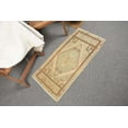 thumbnail image 3 of Vintage Rug, Boho Rug, Cool Rug, Turkish Rugs, 1.7x3.4 ft Small Rug, Oushak Rug, 3 of 9