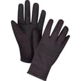 thumbnail image 1 of Jersey Gloves, Large, Brown, Red Fleece, Slip-On , Pair, 1 of 1