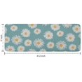 thumbnail image 7 of Teal Daisy Flower Golden Centers Pattern Kitchen Rug Mat,Kitchen Runner Rugs Non Skid Washable,Decorative Kitchen Floor Mats for Kitchen,Sink,Laundry,17"x47.2", 7 of 7