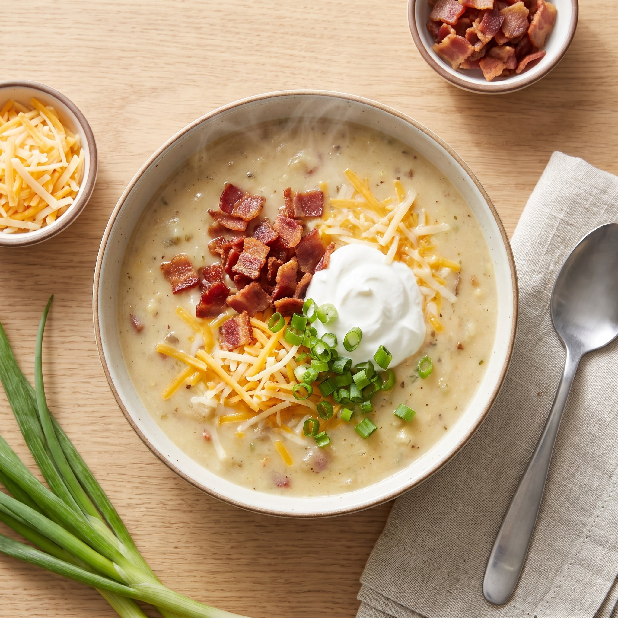 Loaded Potato Soup with All the Fixings Meal Bundle