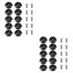 thumbnail image 1 of Eigraketly Paquete de 10 guías de línea de cubierta, cuerda de tracción redonda ranurada para Kayak, deportes acuáticos portátiles, hebilla con tornillos 2piezas, 1 of 6