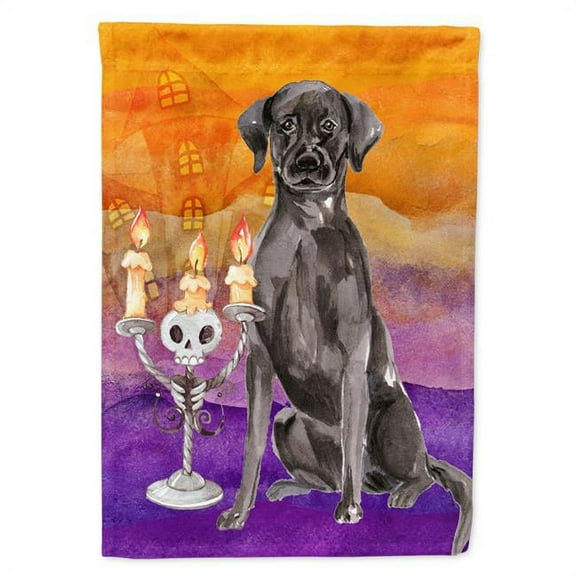 Hallween Black Labrador Retriever Garden Size Flag