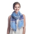thumbnail image 1 of Sassy Scarves Women's All Season Oblong Fashion Scarf (Blue-2502), 1 of 1