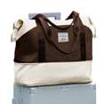thumbnail image 2 of Gynky Travel Duffel Bag for Women Men Waterproof Carry On Expandable Duffle Tote Shoulder Weekender Overnight Bags w/ 3 Front Pocket/Wet Dry Pocket/Trolley Sleeve, Sport Dance Gym Luggage, 2 of 10