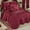 Ruby, variant on Portia Polyester Satin Handcrafted Bedding, 3-Pc Ruby Red Queen Quilted Bedspread Set