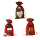 thumbnail image 1 of sweethay 3 uds. Bolsa de regalo de Papá Noel, bolsa de lino para dulces, bolsa con cordón crujiente de copo de nieve, decoración navideña Kits de decoración para fiestas, 1 of 6