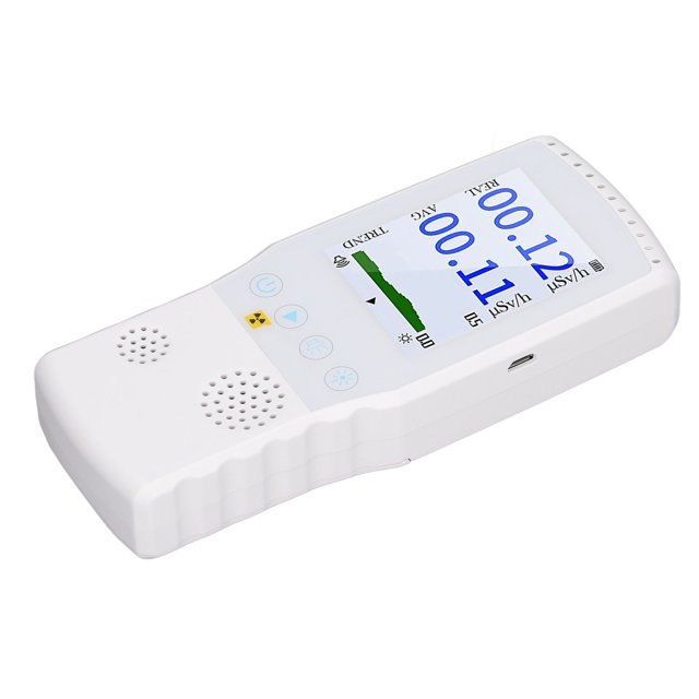 Detector de radiación nuclear contador Geiger sobre alarma de umbral 000-9999 v botones simples para uso doméstico ANGGREK Otros