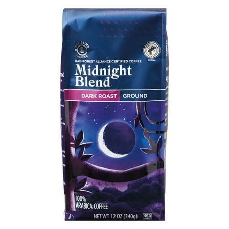 Midnight Ground Coffee, 12 oz- Pack of 3