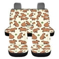 thumbnail image 2 of KUIFORTI Capybara Car Seat Covers Full Set 4 Pack Easy to Install Front Seat Protector Auto Seat Rear Split Bench Cover Universal Fit Most Cars,SUV, Trucks, 2 of 7