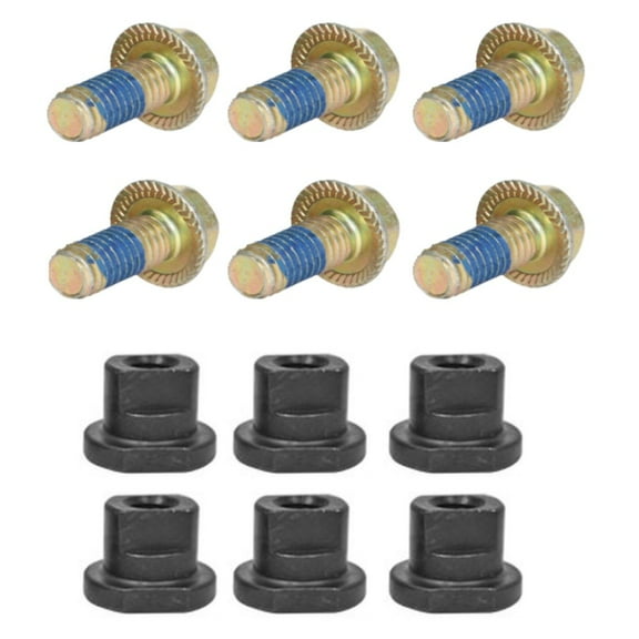 RAParts Blade Nut / Blade Bolt Six Pack Kit 904-606 904-610 Fits New Idea Disc Mower 5209 5409 5406