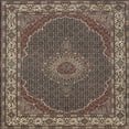 thumbnail image 1 of Ahgly Company Machine Washable Indoor Square Traditional Bakers Brown Area Rugs, 8' Square, 1 of 7