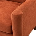 thumbnail image 6 of Upholstered Wingback Reading Accent Chair Fabric Armchair Wood Legs Removable Cushion Living Room Orange, 6 of 10