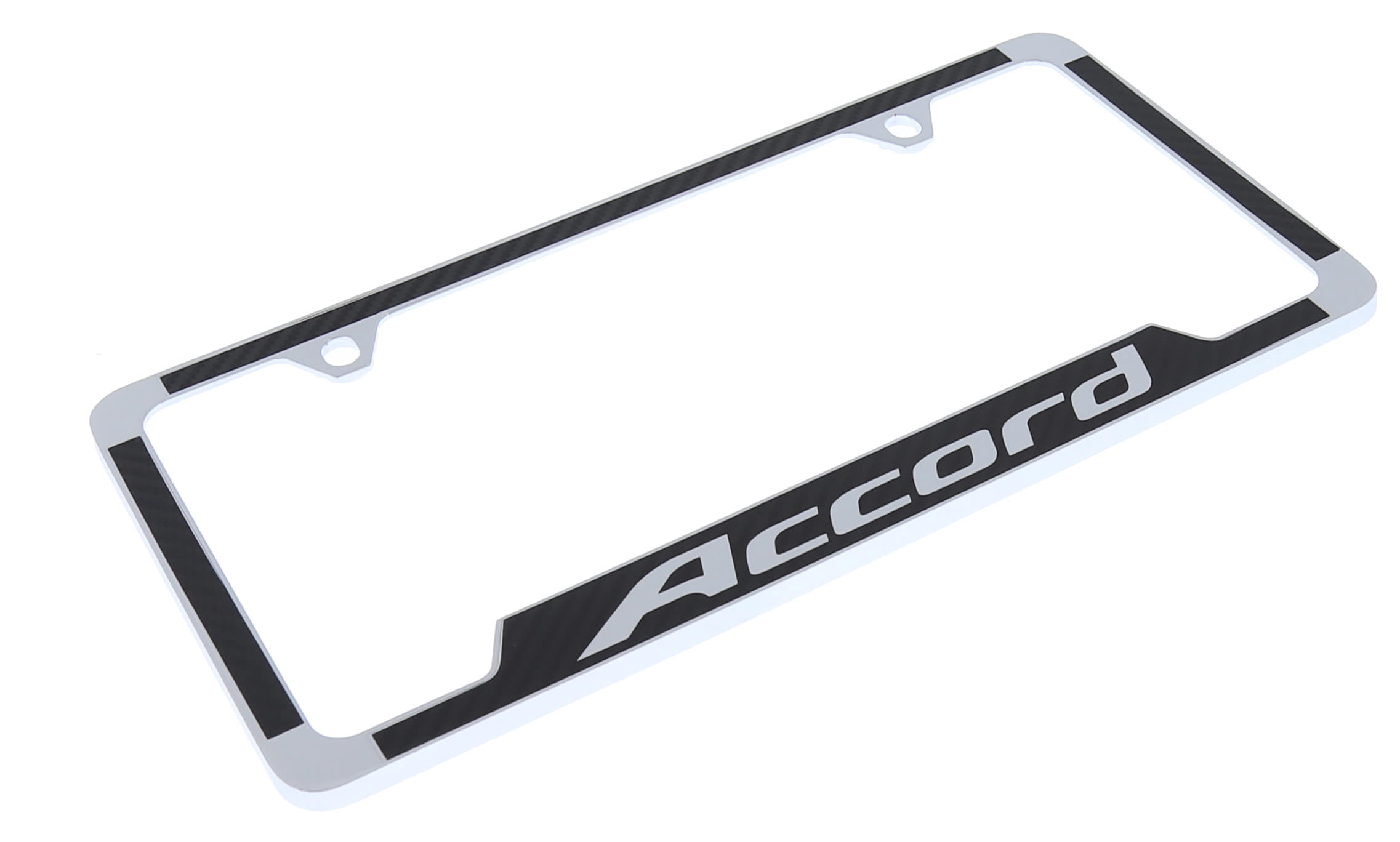 Honda Accord Black Simulated Carbon Fiber License Plate Frame Holder