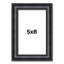 5x8 In Frame Black Real Wood Picture Frame Width 1.25 inches | Interior Frame Depth 0.5 inches |