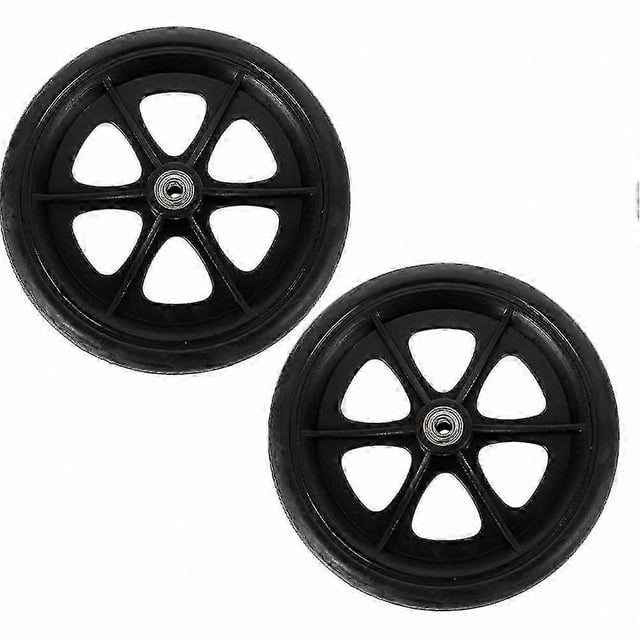 Replacement Front Wheels for Wheelchairs with Bearings, Set of 2 Pieces