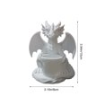 thumbnail image 3 of Dragon Planter Figurine for Succulents, Desk, Shelf and Fantasy Decor, Tabletop and Shelf Display, 3 of 7